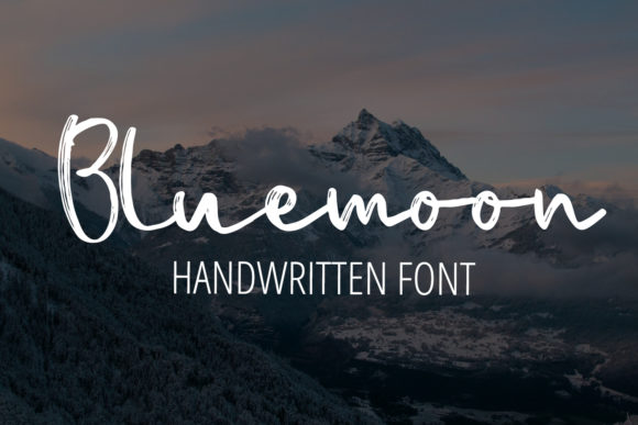 Bluemoon: A Handwritten Font for Editorial Elegance
