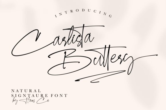 Carlista Buttery: A Handwritten Font for Crafters