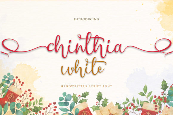 Chinthia White: A Timeless Handwritten Font for Elegant Publishing