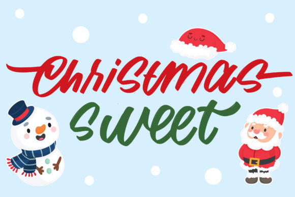 Christmas Sweet: A Joyful Display Font for Web Design