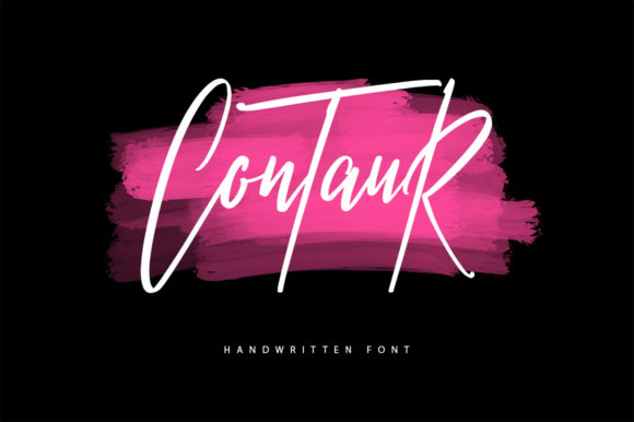 Contaur: A Modern Script Font for Editorial Design