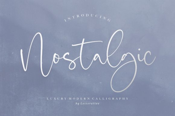 Discover Nostalgic: A Handwritten Font for Elegant Publishing