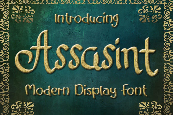 Discover the Elegance of Assasint: A Handwritten Font for Makers