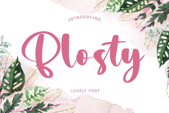 Discover the Elegance of Blosty: A Handwritten Font for Web Design