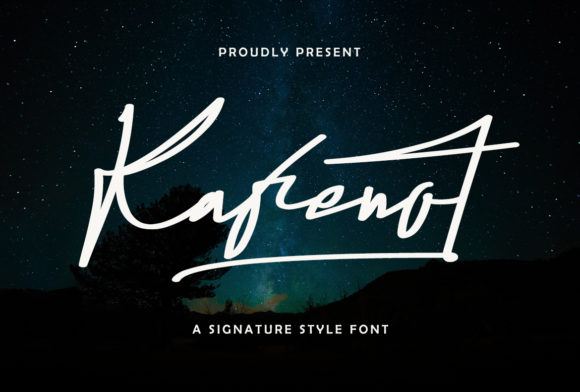 Discover the Elegance of Kafenot: A Premium Script Font for Makers