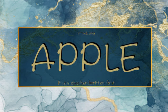 Enhance Your Brand with Apple: A Chic Handwritten Font