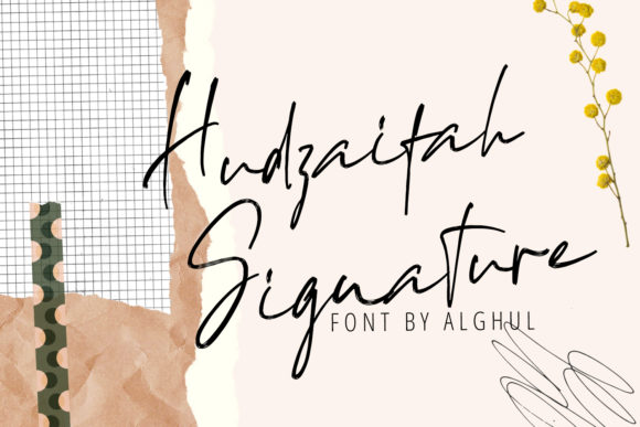 Exploring Hudzaifah: A Delicate and Elegant Handwritten Font