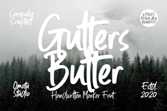Gutters Butter: A Bold Handwritten Font for Eye-Catching Campaigns