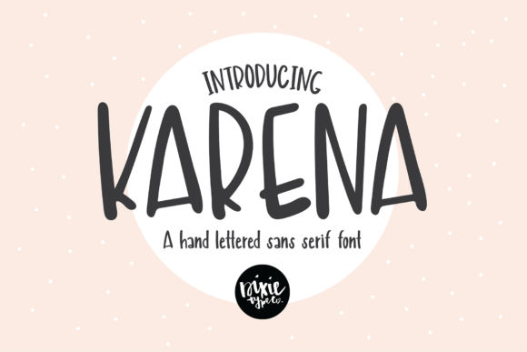 Karena: A Versatile Hand Lettered Brush Font for Editorial Design