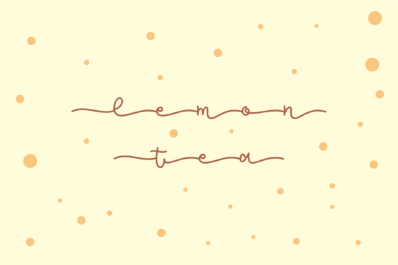 Lemon Tea: A Handwritten Font for Elegant Editorial Design