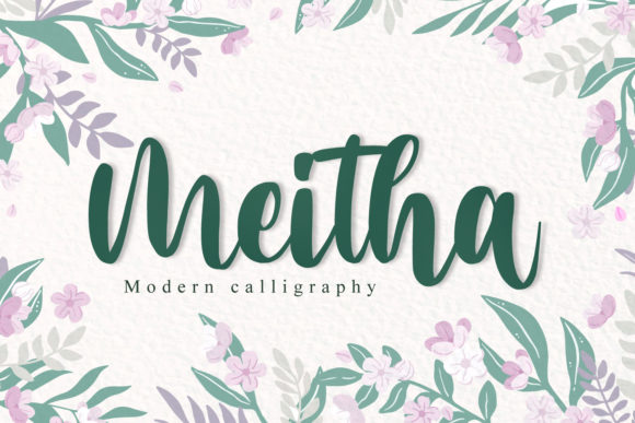Meitha: A Classy Script Font for Web Design