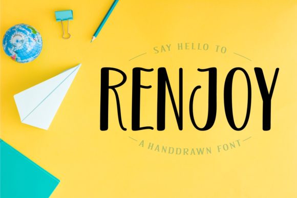 Renjoy: A Joyful Handwritten Font for Web Design