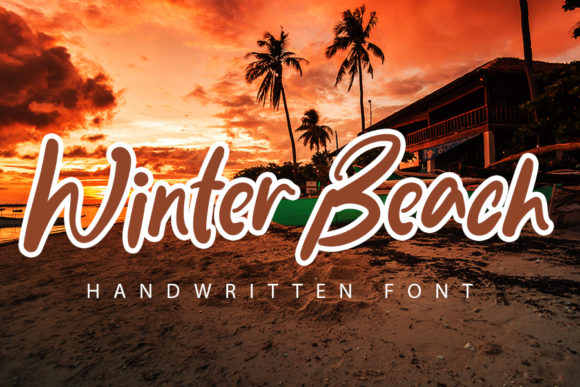 Winter Beach: A Script Font with Coastal Charm